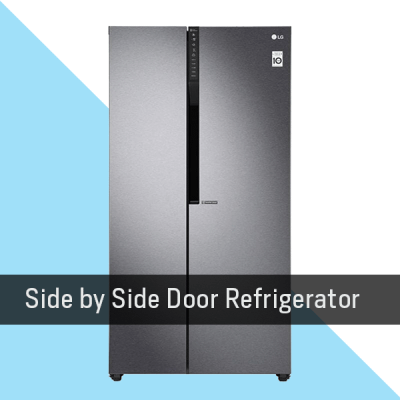 side by side door refrigerator